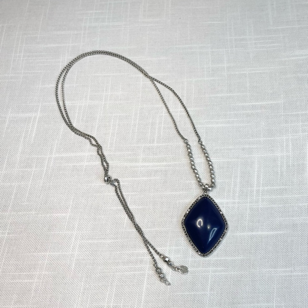 Lucky Brand silvertone adjustable necklace